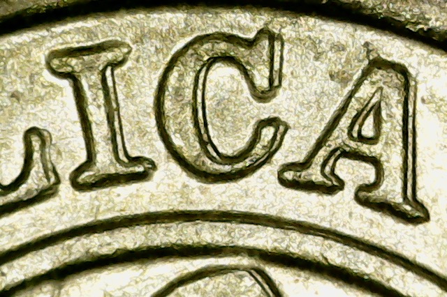 1950-Paraguay-1-Centisimo-DDO-/-DDR-Nice-Doubling.